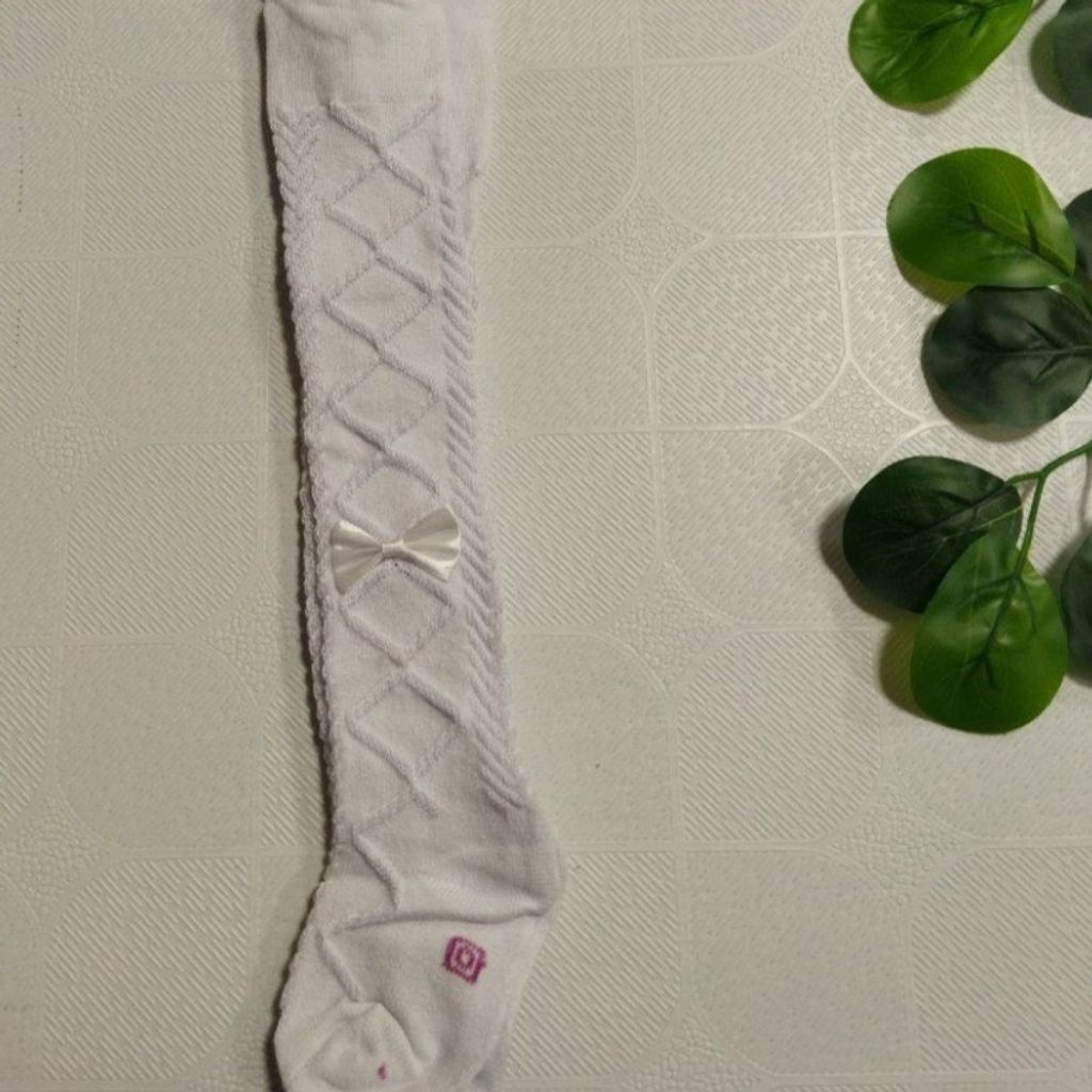 فروش اینترنتی جورابشلواری سفید دخترانه سایز 0 تا 7