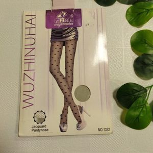 جورابشلواری شیشه مشگی طرحدار زنانه jr73