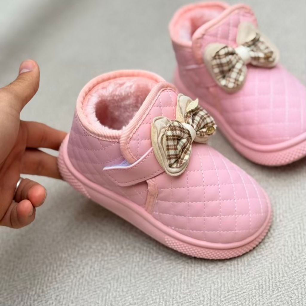 خرید اینترنتی قیمت بوت بچگانه شنل دوزی طرح پاپیون از توباکو کد 4092504