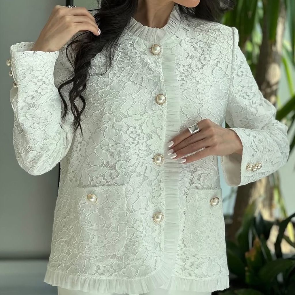 قیمت ارزان مانتو گیپور زنانه سایز بندی (36_44)