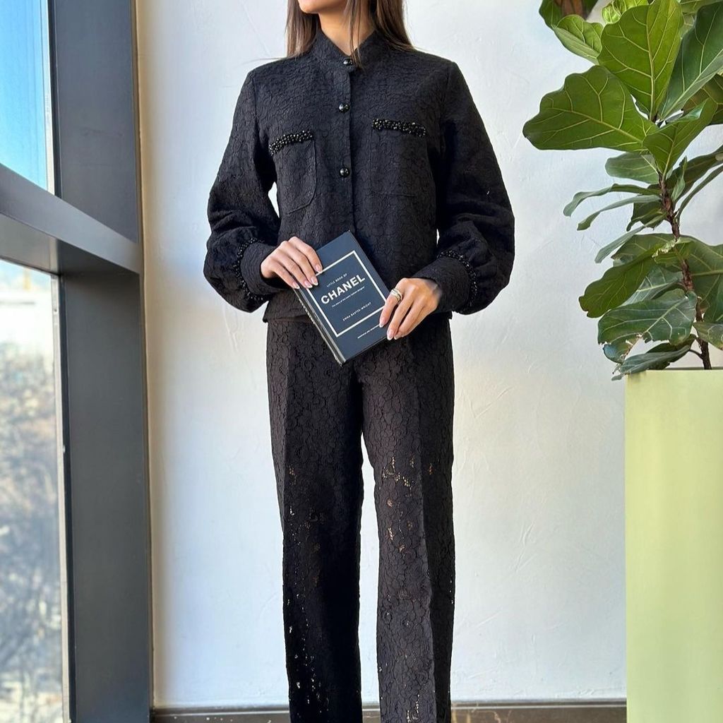 قیمت ست گیپور شلوار و شومیز مجلسی زنانه (36_44)