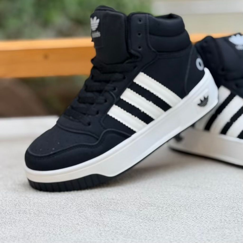 خرید اینترنتی قیمت کتونی بچگانه نیمساق طرح سه خط آدیداس از کاشوز کد 4092503