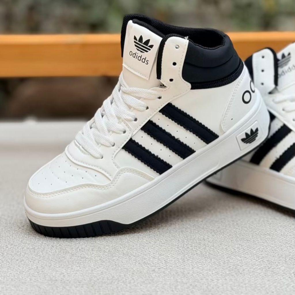 خرید اینترنتی قیمت کتونی بچگانه نیمساق طرح سه خط آدیداس از کاشوز کد 4092503