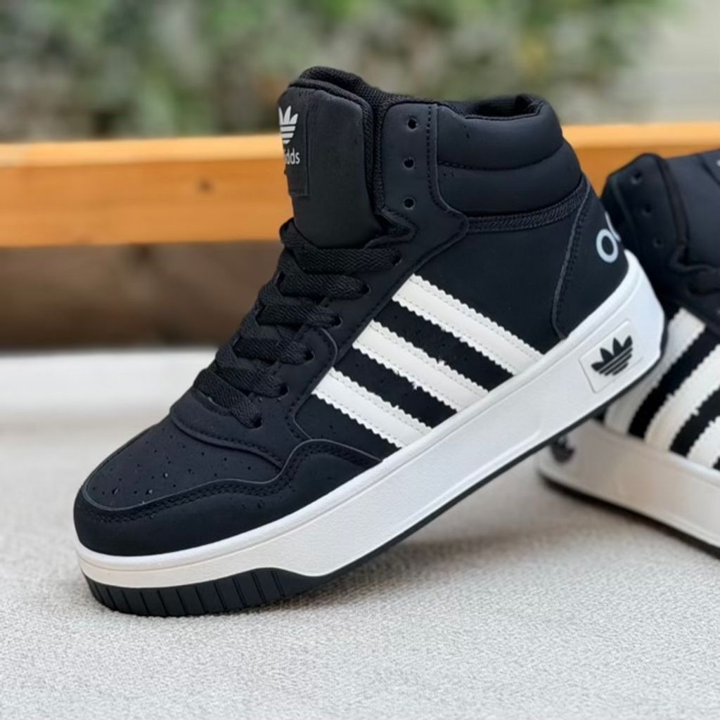 خرید اینترنتی قیمت کتونی بچگانه نیمساق طرح سه خط آدیداس از کاشوز کد 4092503