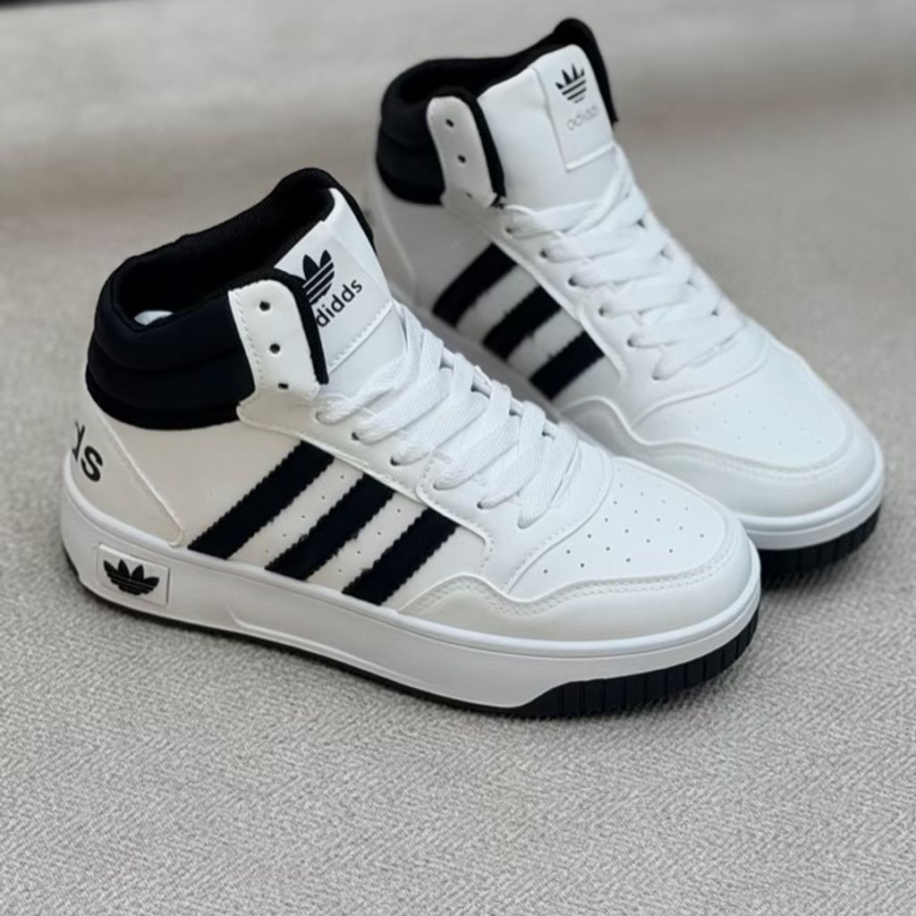 خرید اینترنتی قیمت کتونی بچگانه نیمساق طرح سه خط آدیداس از کاشوز کد 4092503