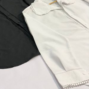 قیمت ارزان شومیز مانتویی نوار عدسی