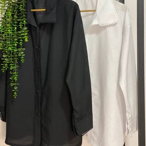 خرید انلاین شومیز مانتویی نوار عدسی