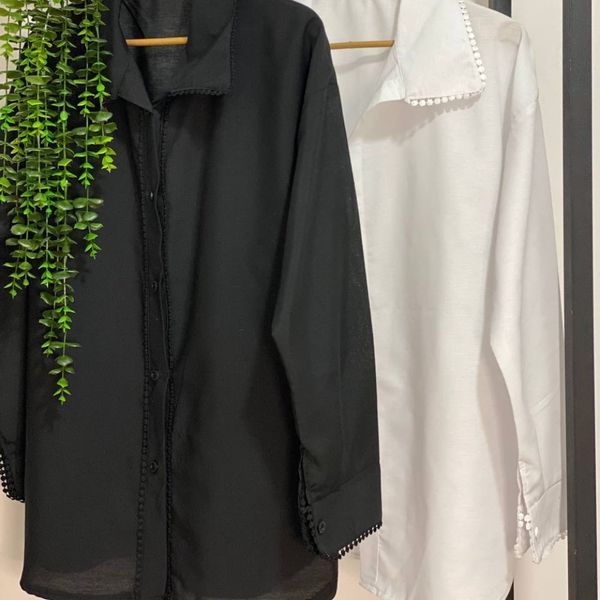 شومیز مانتویی نوار عدسی