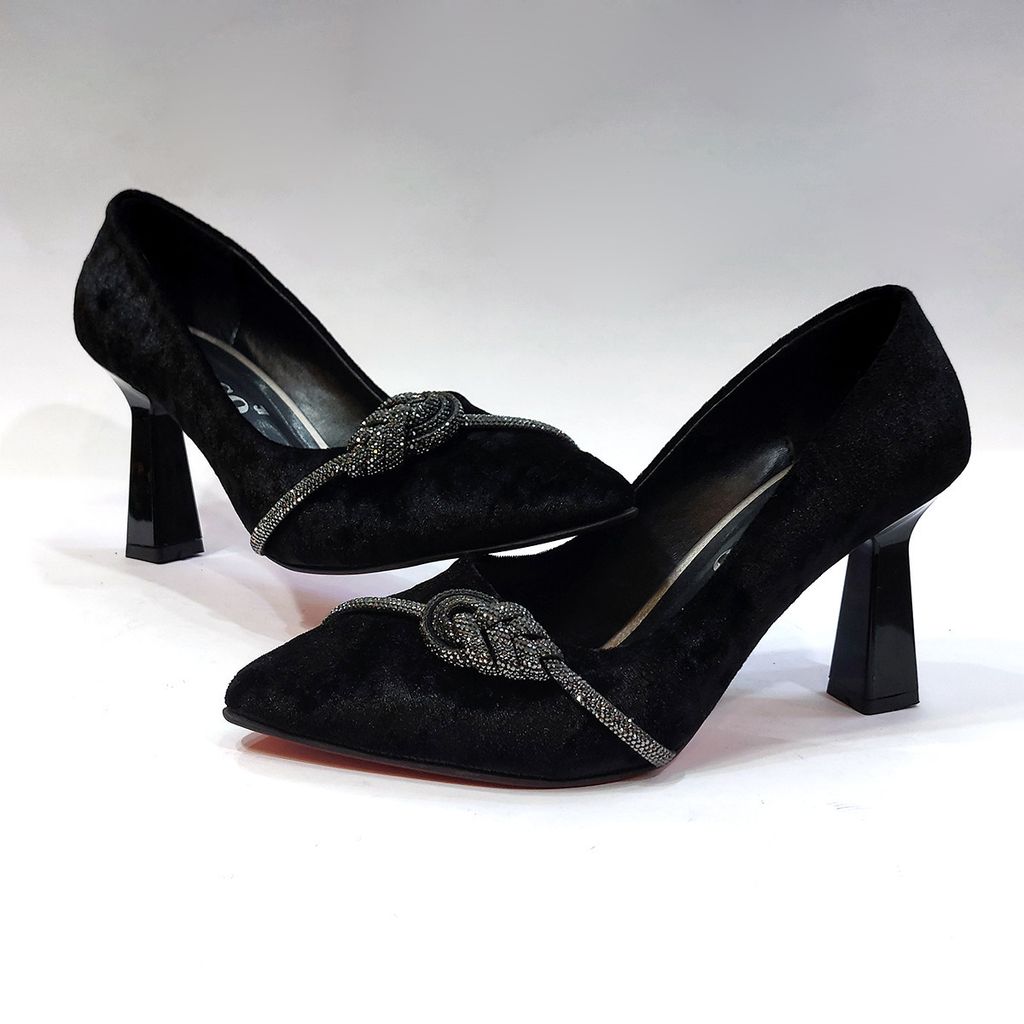 خرید انلاین کفش مجلسی زنانه رویه مخمل با کیفیت