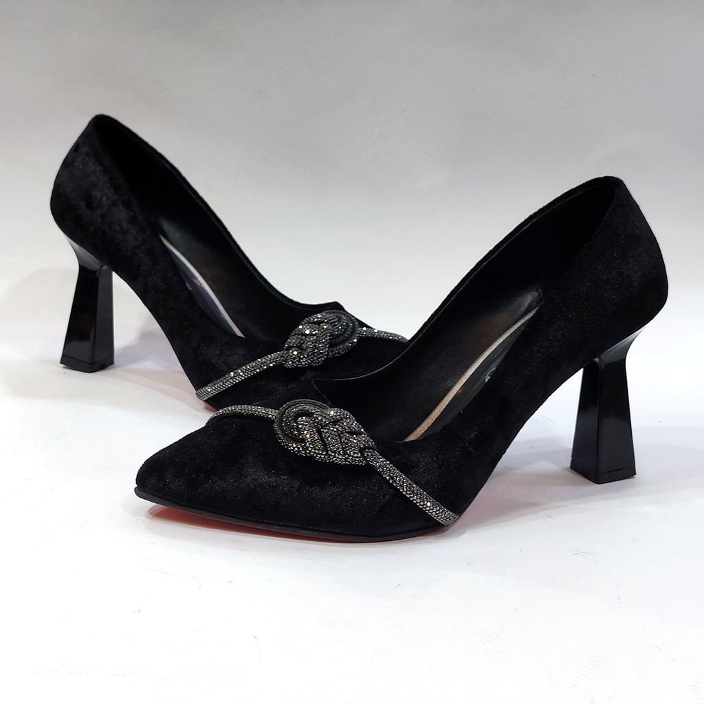 مشخصات کفش مجلسی زنانه رویه مخمل با کیفیت
