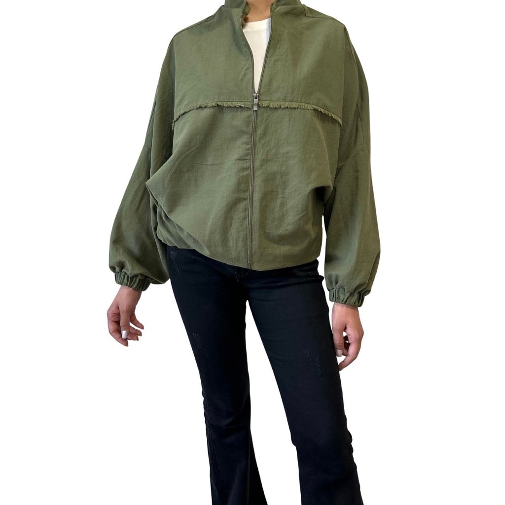 فروش اینترنتی بامبر زنانه جنس لینن رنگ سبز، سفید، مشکی