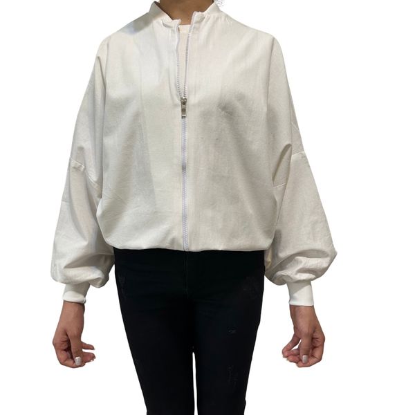 بامبر زنانه جنس لینن رنگ سبز، سفید، مشکی