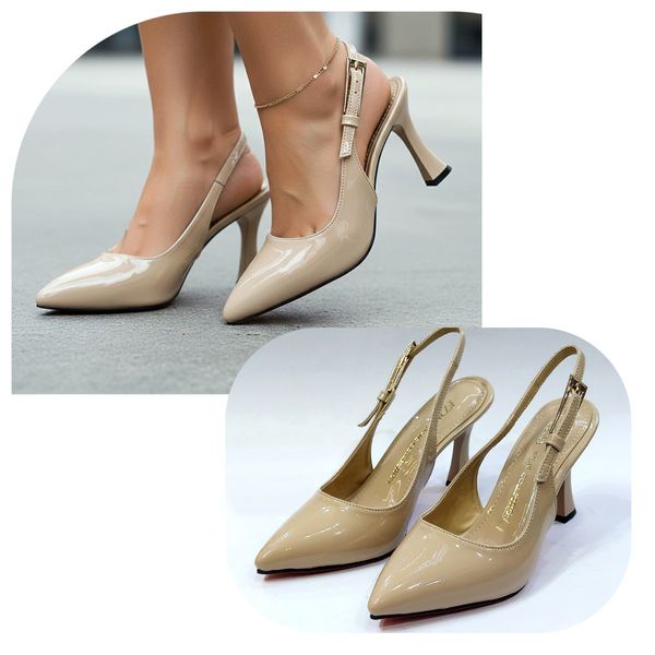 کفش مجلسی زنانه پشت باز پاشنه بلند طرح زارا Zara