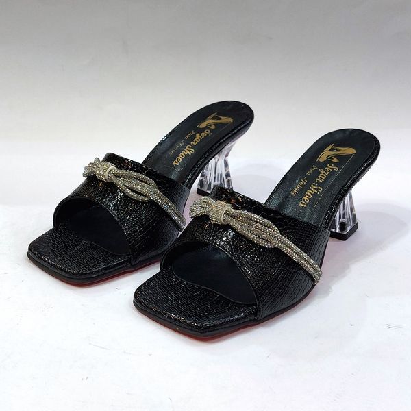 صندل پاشنه بلند نگین دار شیک و با کیفیت