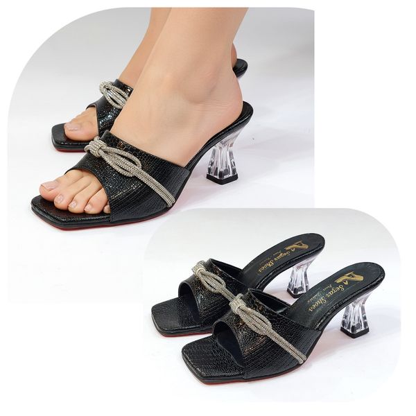 صندل پاشنه بلند نگین دار شیک و با کیفیت