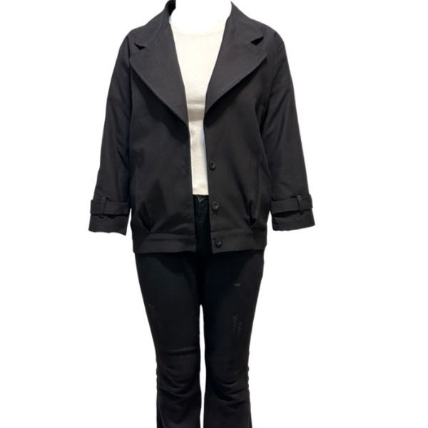 شومیز مدل کتی یقه انگلیسی زنانه رنگ مشکی