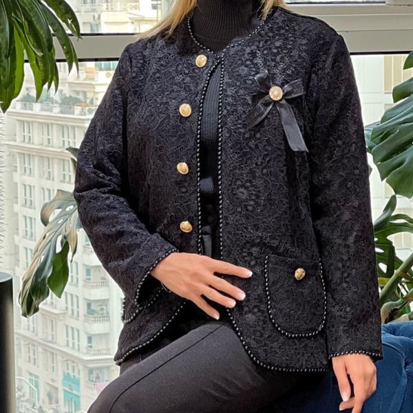 کت گیپور مخمل  زنانه مدل رستا سایزبندی (36_44)