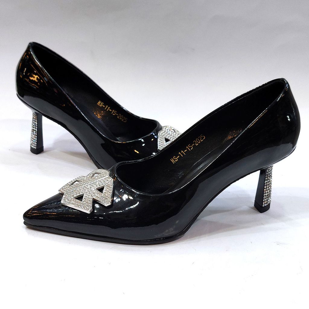خرید انلاین کفش مجلسی زنانه پاشنه بلند نگین دار شیک و با کیفیت بالا
