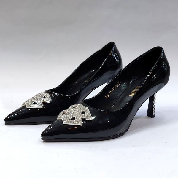 کفش مجلسی زنانه پاشنه بلند نگین دار شیک و با کیفیت بالا