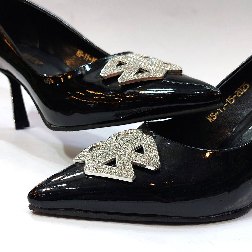 خرید آنلاین کفش مجلسی زنانه پاشنه بلند نگین دار شیک و با کیفیت بالا