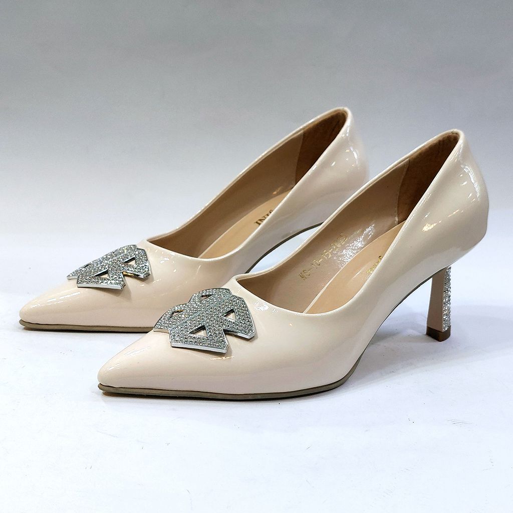 خرید اینترنتی کفش مجلسی زنانه پاشنه بلند نگین دار شیک و با کیفیت بالا