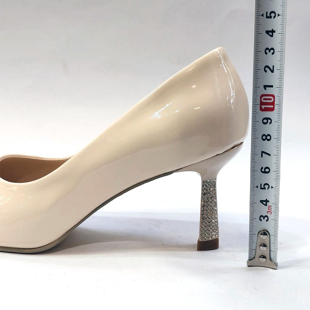قیمت ارزان کفش مجلسی زنانه پاشنه بلند نگین دار شیک و با کیفیت بالا