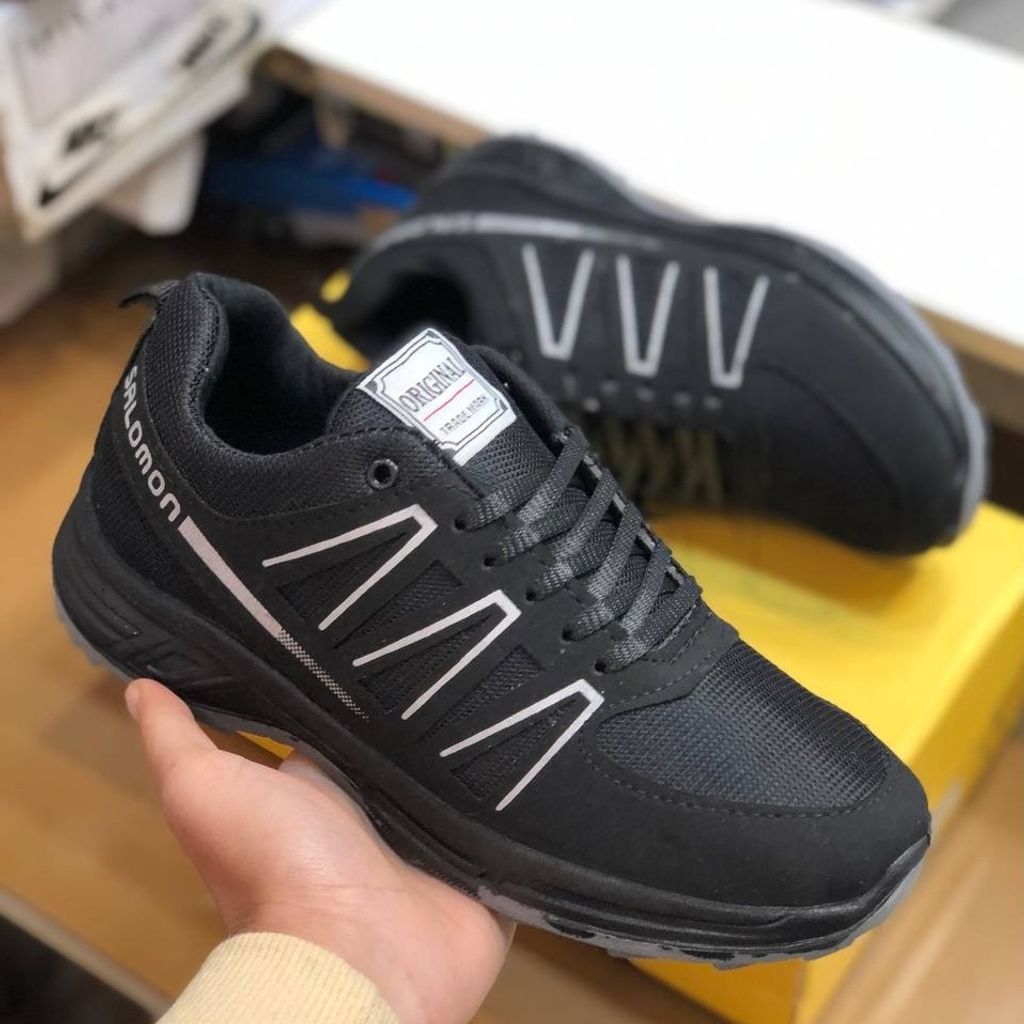 خرید اینترنتی قیمت کفش سالامون مردانه تزریق مستقیم مشکی