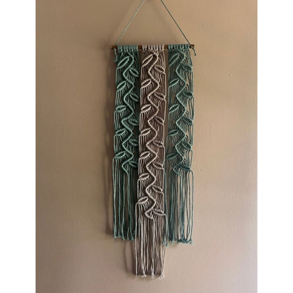 قیمت دیواراویز جوانه مکرومه مدل افرا