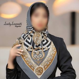 روسری نخی سیا اسکارف قواره 100 در طرحبندی متنوع