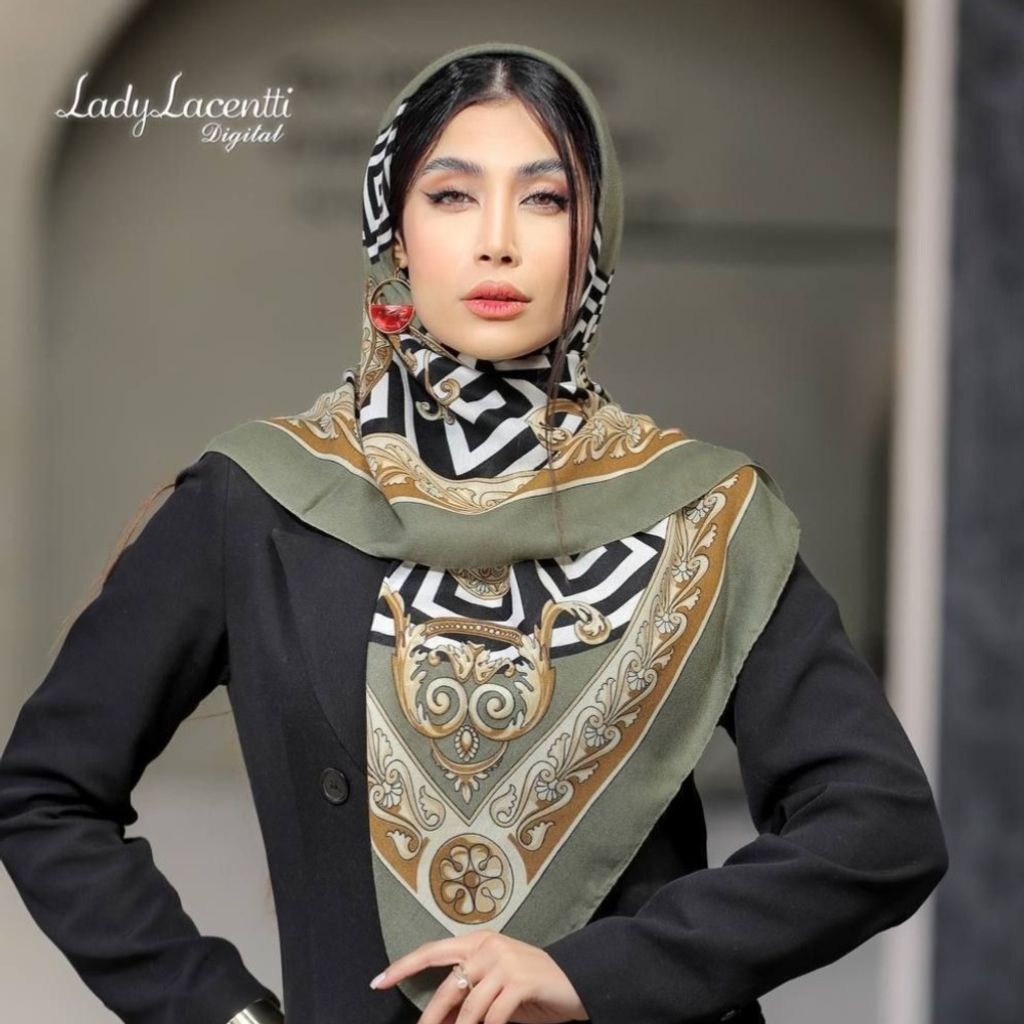 خرید اینترنتی روسری نخی سیا اسکارف قواره 100 در طرحبندی متنوع