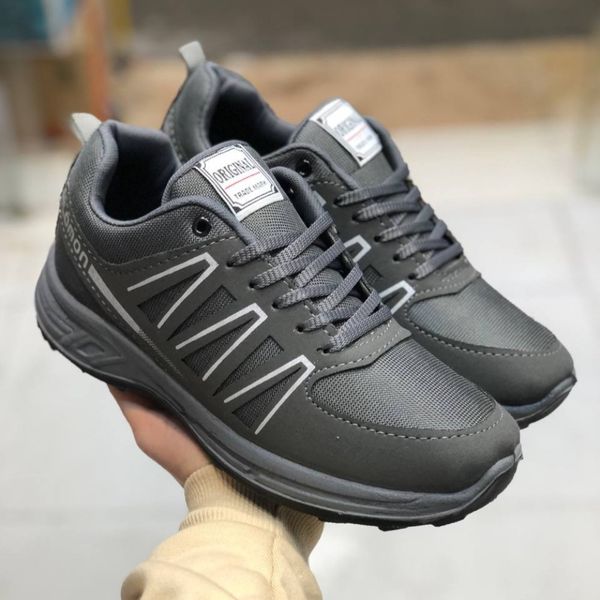 کفش سالامون مردانه تزریق مستقیم طوسی