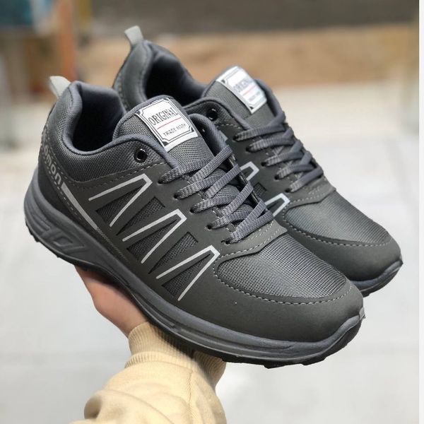 کفش سالامون مردانه تزریق مستقیم طوسی