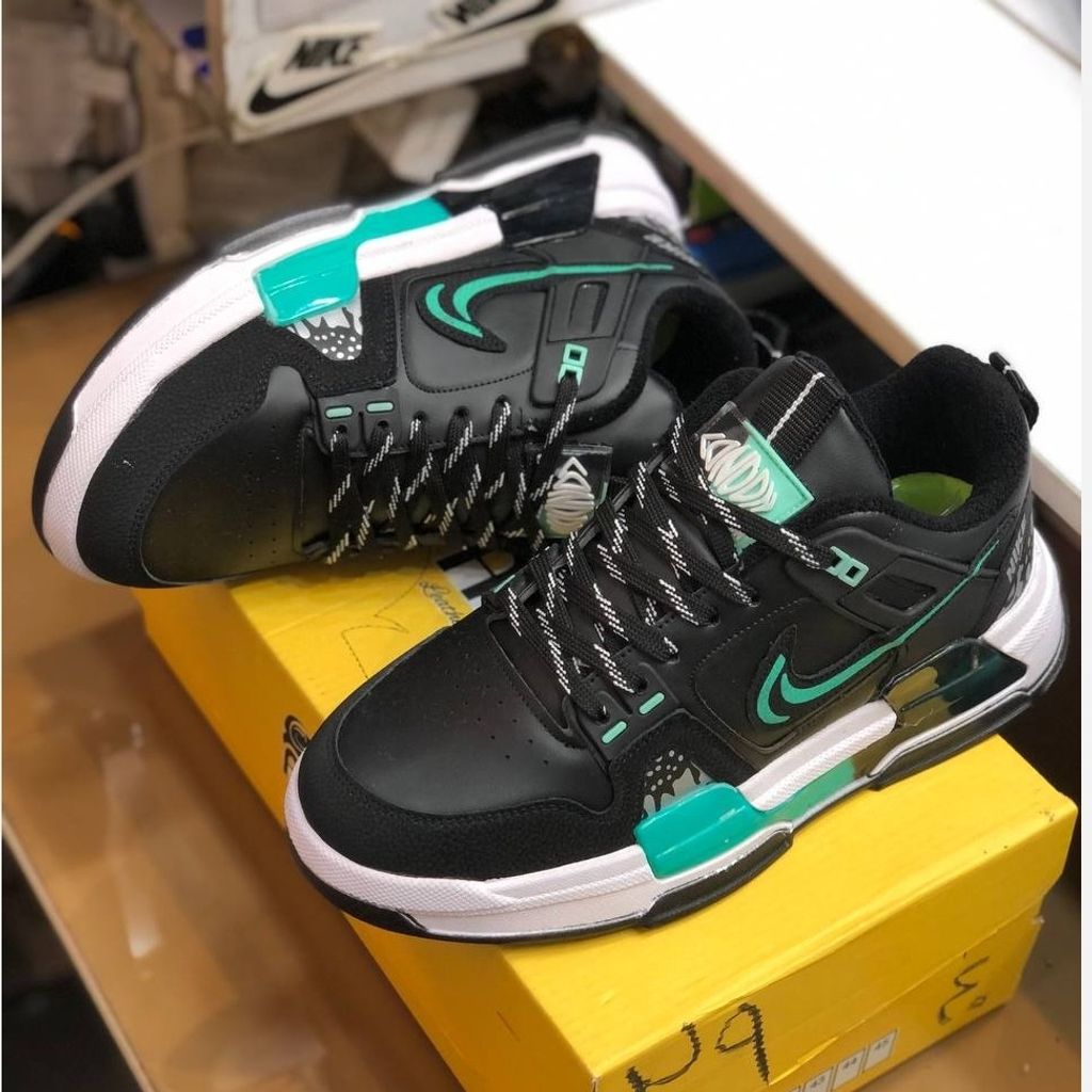 خرید اینترنتی قیمت کفش نایک 25 ایرفورس مردانه رنگ مشکی سبز