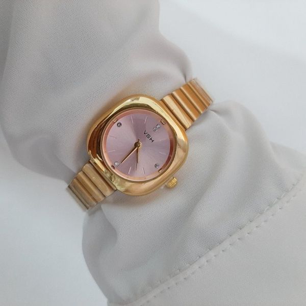 ساعت مچی زنانه اورجینال بند استیل قفل ریلی ضداب Vsh