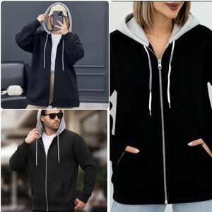 سویشرت زنانه و دخترانه کلاه دورس طوسی