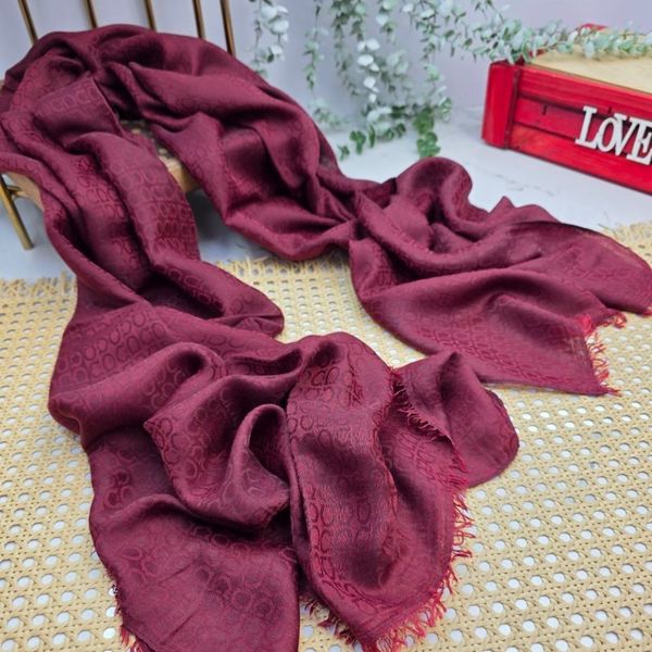 شال ژاکارد آلبالویی گرم بالا مجلسی در 12 طرح متنوع