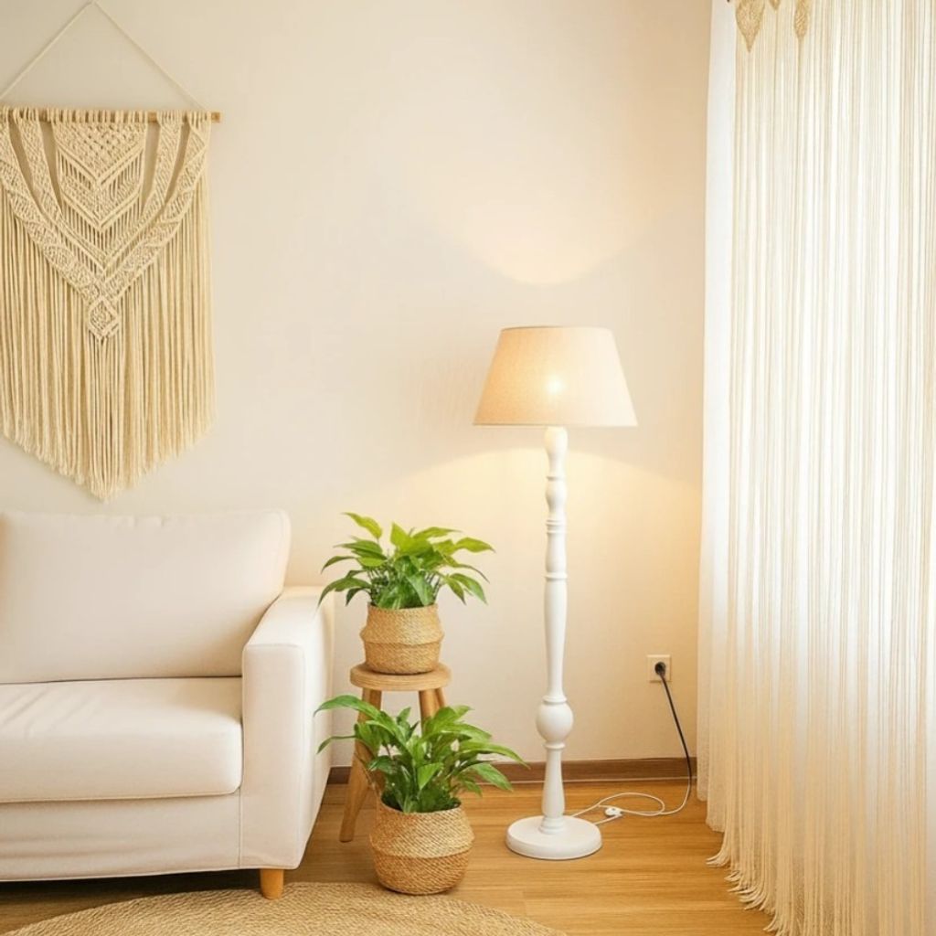 فروش اینترنتی آباژور ایستاده چوبی طرح کلاسیک