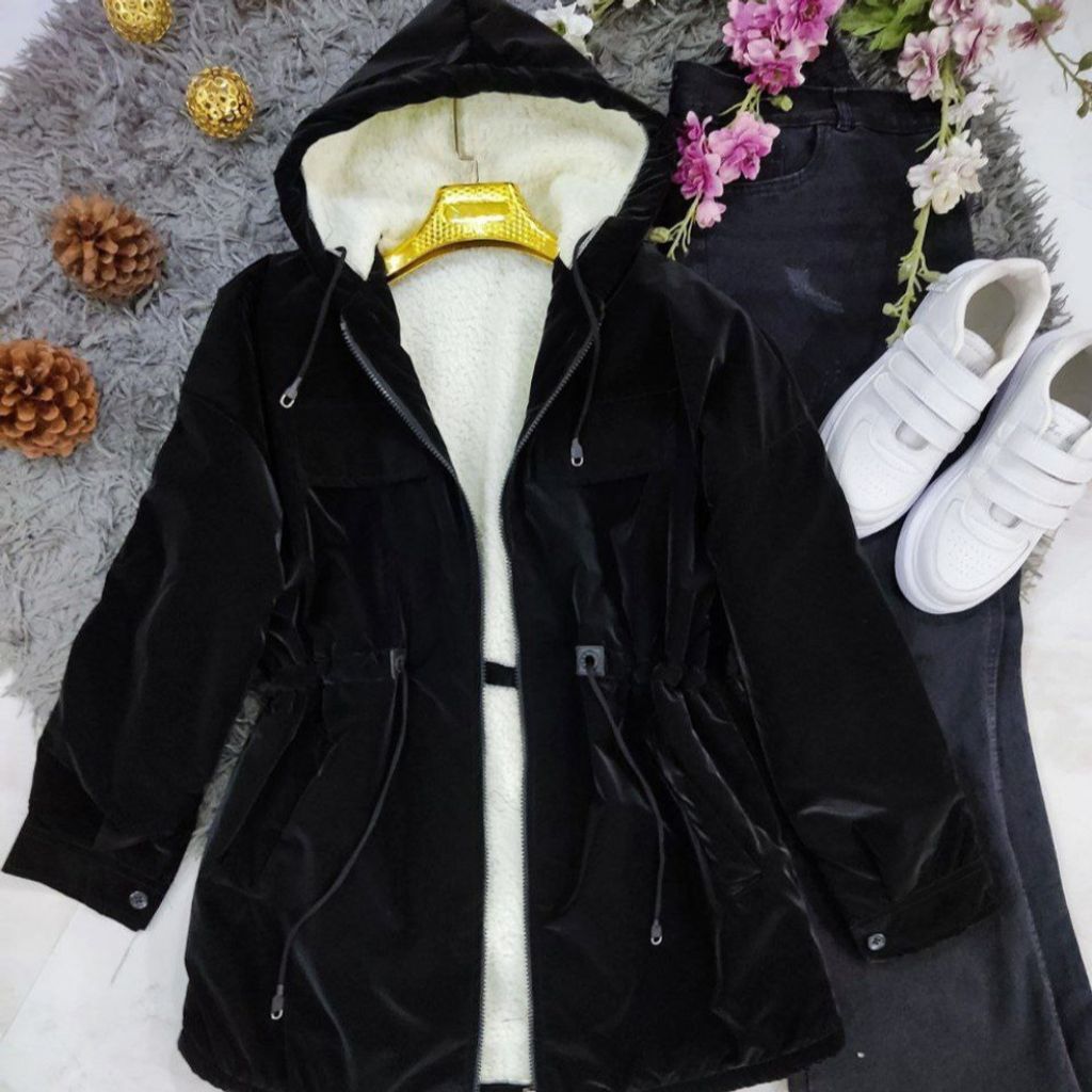 قیمت ارزان کاپشن زنانه و دخترانه طرح هستی