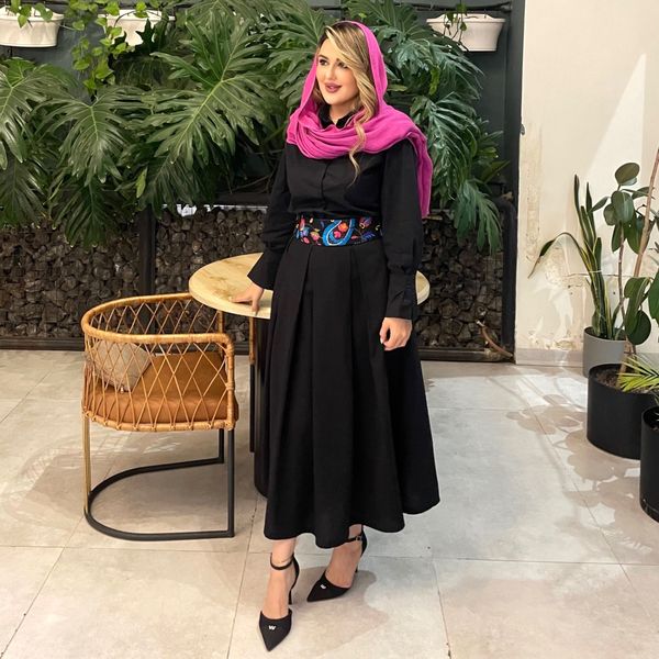 وست و کمربند سوزندوزی مهتاب(کالکشن فروزان نریمیسا)