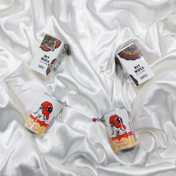 دستمال مرطوب قوطی مکعبی و گرد ds54