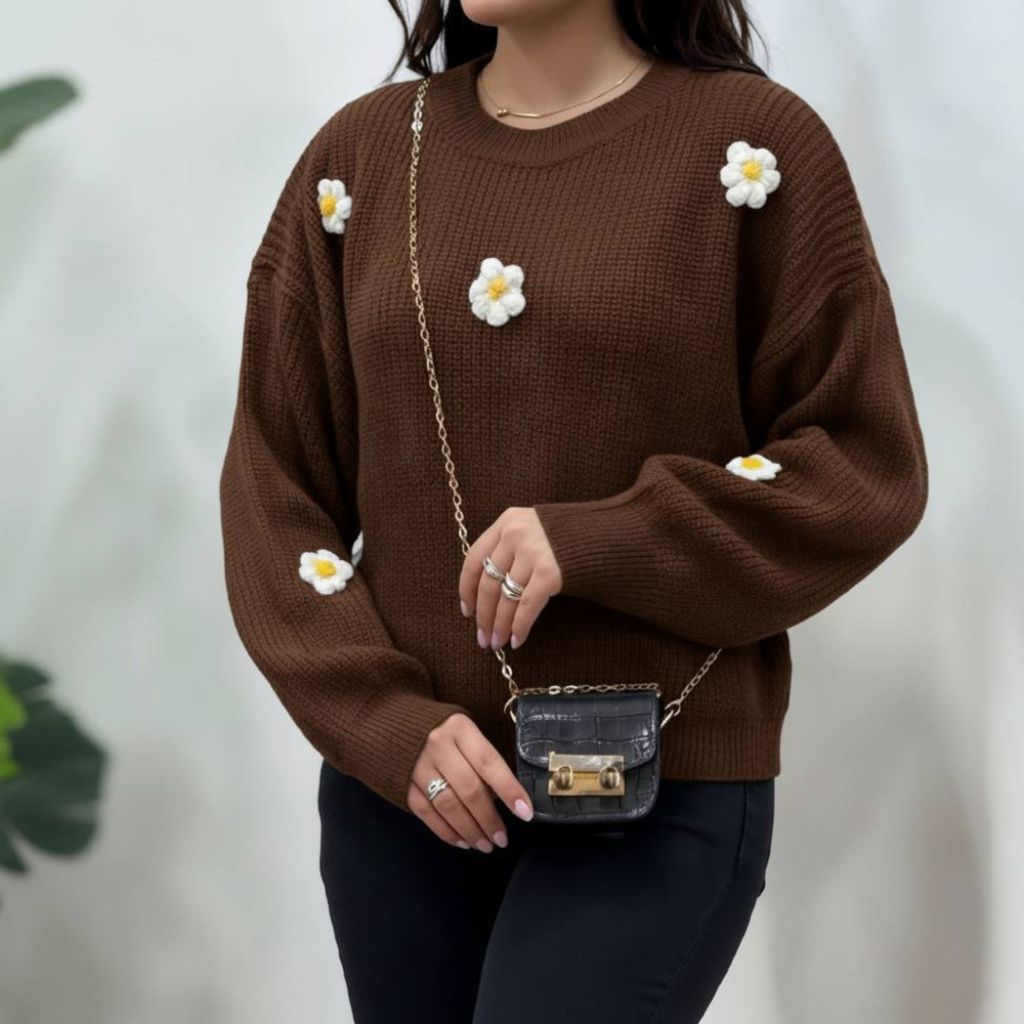 فروش اینترنتی بافت زنانه و دخترانه طرح بابونه