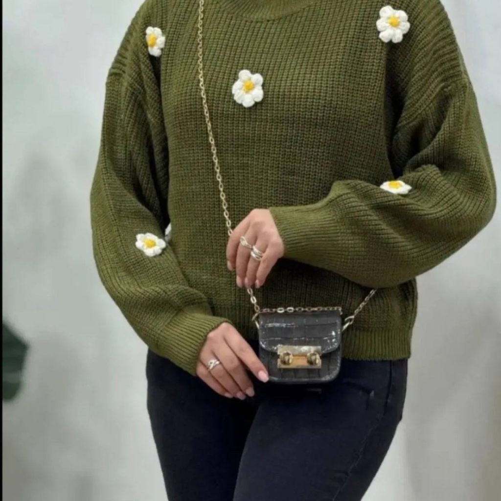 خرید انلاین بافت زنانه و دخترانه طرح بابونه