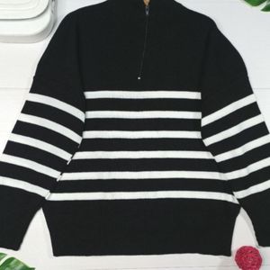 قیمت ارزان بلوز بافت پینترستی زیپی