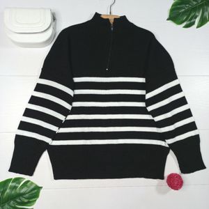 قیمت ارزان بلوز بافت پینترستی نیم زیپ زنانه و دخترانه