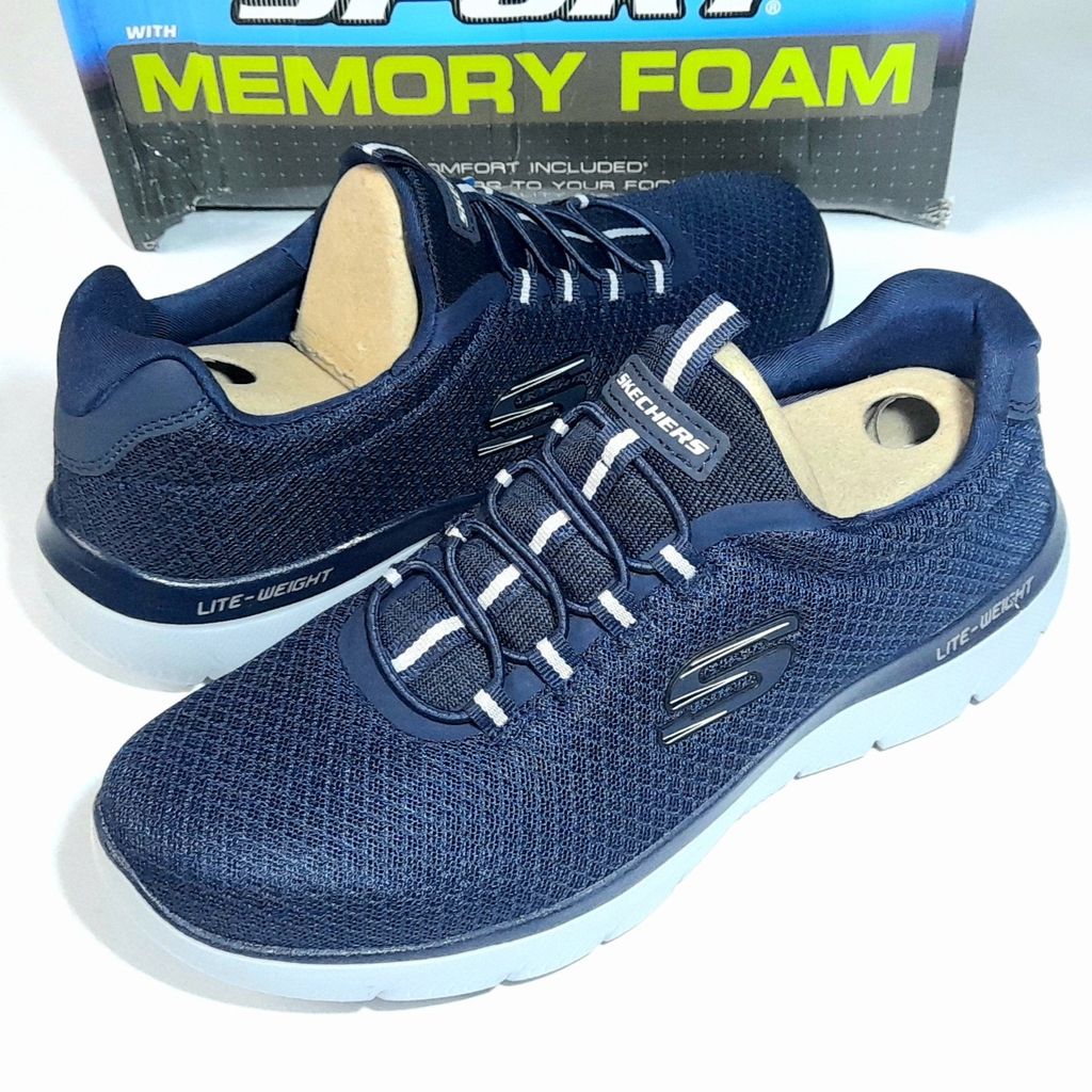 قیمت ارزان کفش مردانه راحتی بند کشی اسکچرز Summits