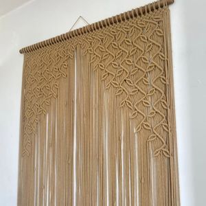 قیمت پرده جوانه مکرومه طرح نخل