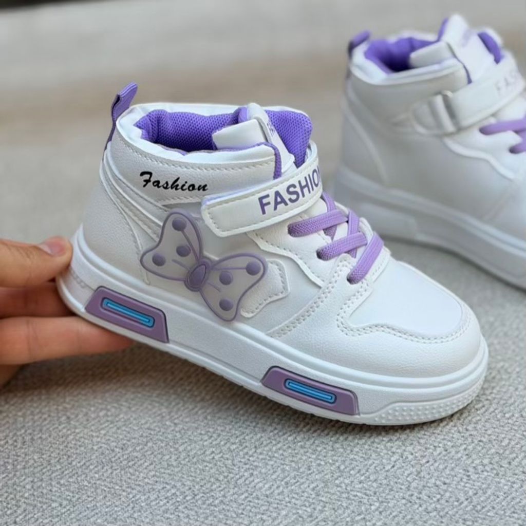 خرید اینترنتی قیمت کتونی بچگانه نیمساق طرح پروانه از توباکو کد 4092704