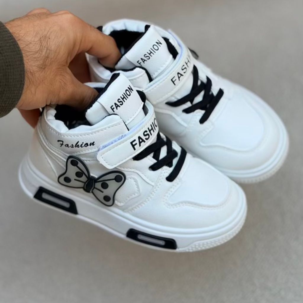 خرید اینترنتی قیمت کتونی بچگانه نیمساق طرح پروانه از توباکو کد 4092704