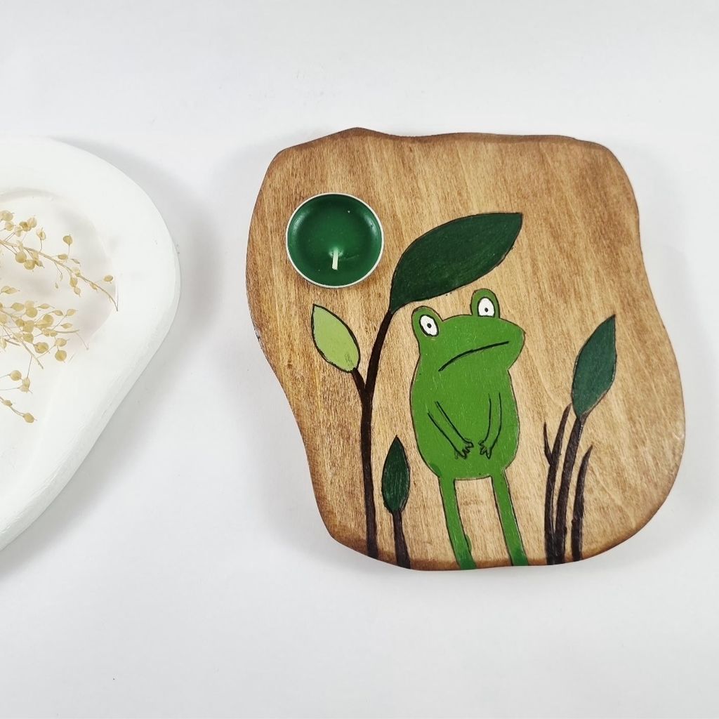 قیمت ارزان جاشمعی چوبی فانتزی