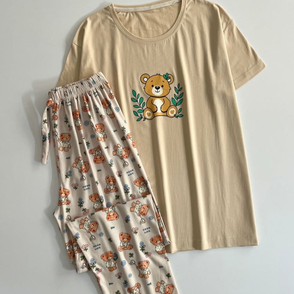 قیمت ارزان ست راحتی تیشرت شلوار زنانه پینترستی